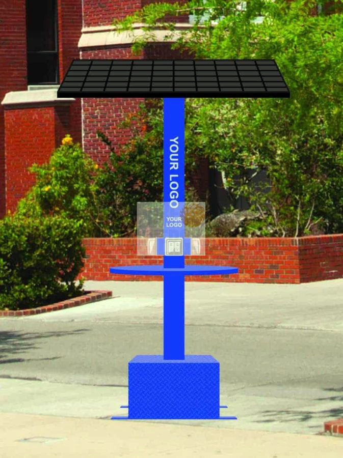 Solar Charging Station Blue