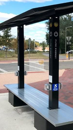 Solar Bench For Bus Stops