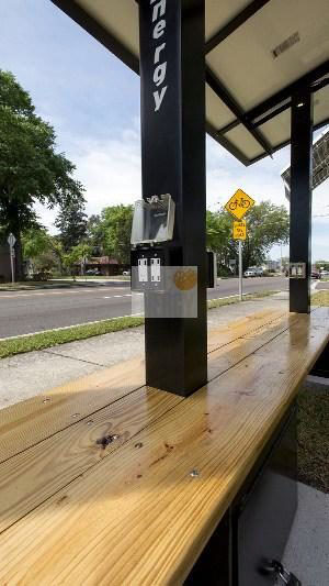 Solar Bench Bus Stop