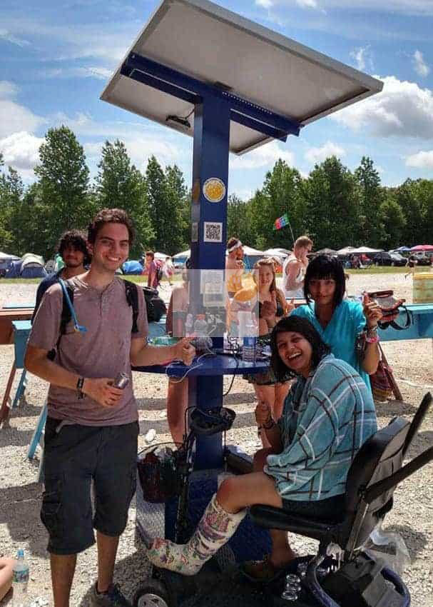Solar Charging Station for Music Events
