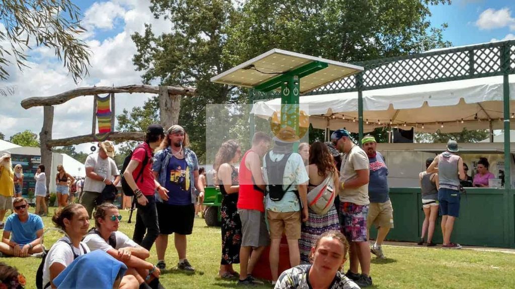 Solar Charging Station For Outdoor Events