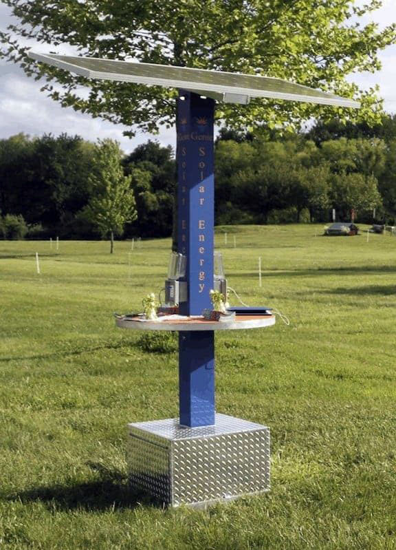 Solar Charging Station Outdoors